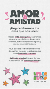 amor y amistad felicitacion